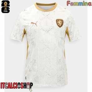 Repubblica Ceca Seconda Maglia Femmina Mondiali 2026 Manica Corta